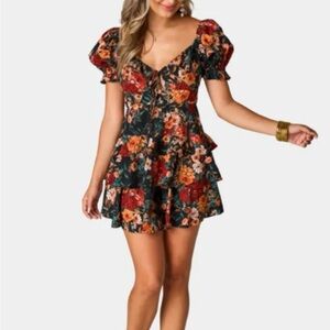 NWT Buddy Love Tammy Ruffle Mini Dress Sz Small